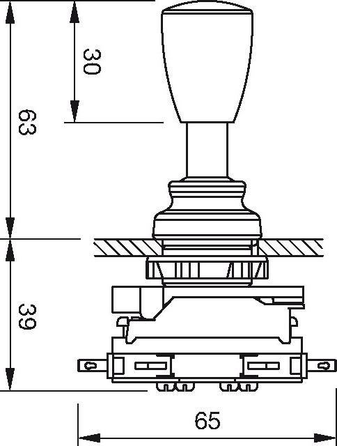 Джойстик EAO 1NC+1NО - 2